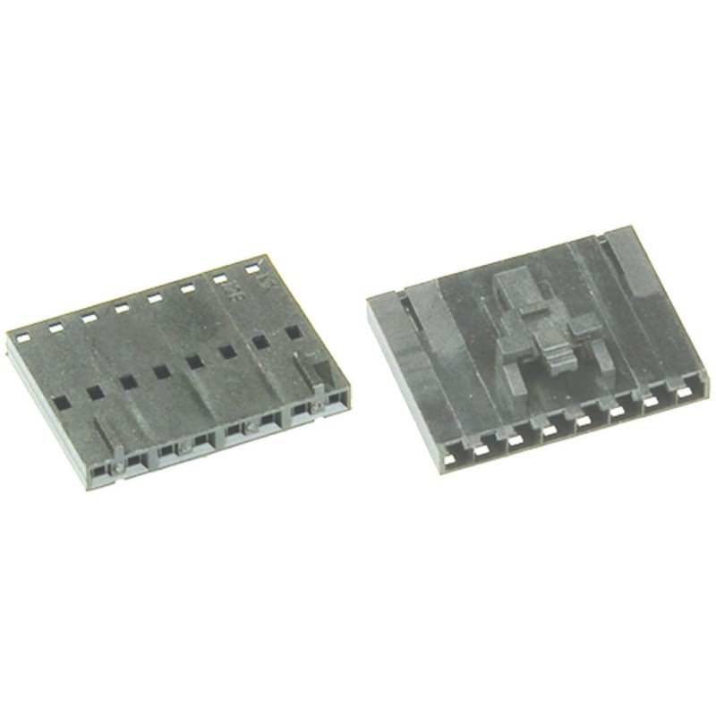 10 pcs - Molex, SL Female Connector Housing, 2.54mm Pitch, 9 Way, 1 Row