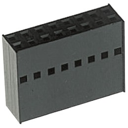 10 pcs - TE Connectivity, AMPMODU MOD IV Female Connector Housing, 2.54mm Pitch, 16 Way, 2 Row