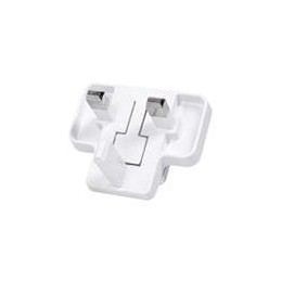 1 pcs : SMI-UK-3L-W - Wall Mount AC Adapters Large AC blade for UK - white