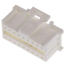 10 pcs - Molex, MicroClasp Female Connector Housing, 2mm Pitch, 18 Way, 2 Row