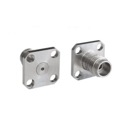1 pcs - Bulgin Male/Female Flange Mount Circular Coaxial Connector, Plug In Termination, Straight Body