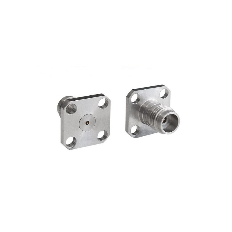 1 pcs - Bulgin Male/Female Flange Mount Circular Coaxial Connector, Plug In Termination, Straight Body
