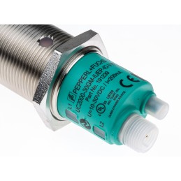 1 pcs - Pepperl + Fuchs Ultrasonic Barrel-Style Proximity Sensor, M30 x 1.5, 90 - 2000 mm Detection, Analogue, Push-Pull