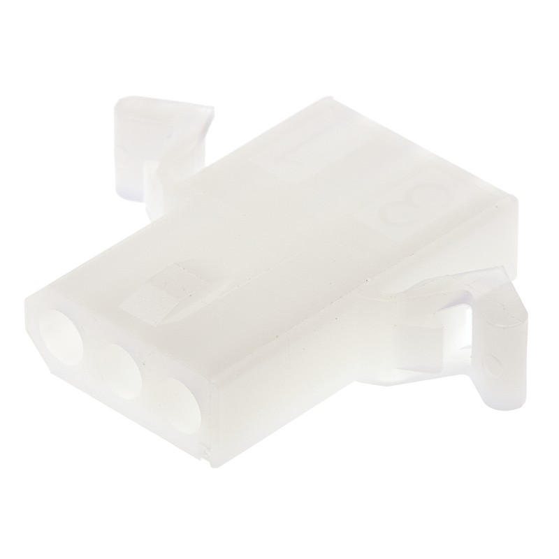10 pcs - Molex, STANDARD .062' Female Connector Housing, 3.68mm Pitch, 3 Way, 1 Row
