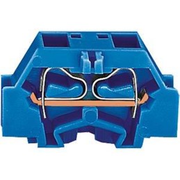 10 pcs - Wago 261 Series Blue Modular Terminal Block, 2.5mm², Single-Level, Cage Clamp Termination, ATEX, IECEx