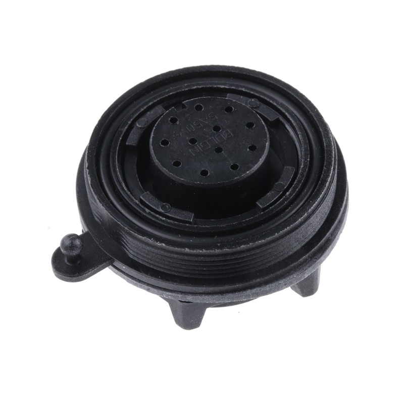 1 pcs - Bulgin Circular Connector, 12 Contacts, Panel Mount, Socket, Female, IP68, Standard Buccaneer Series