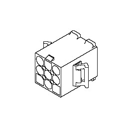 10 pcs - Molex, STANDARD .093' Male Connector Housing, 6.7mm Pitch, 12 Way, 3 Row