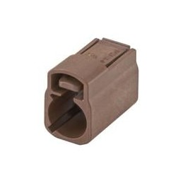 1 pcs : 59Z073-001F - RF Connector Accessories Plastic housing Jack Straight F Brown