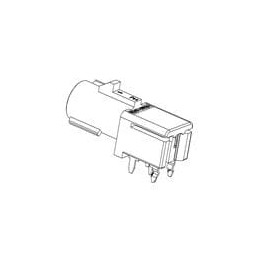 1 pcs : R197.166.C14 - RF Connectors / Coaxial Connectors Right angle stamped&formed Fakra PCB header coding C
