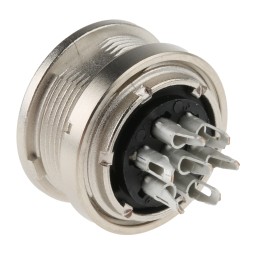1 pcs - binder Circular Connector, 7 Contacts, Panel Mount, M16 Connector, Socket, Female, IP40, 680 Series