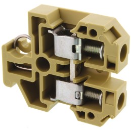 10 pcs - Weidmuller SAK Series Brown Feed Through Terminal Block, 10mm², Single-Level, Screw Termination