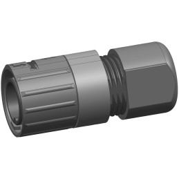 1 pcs - Amphenol Industrial Circular Connector, 5 Contacts, Cable Mount, M16 Connector, Plug, Male, IP68, Quicklock Signalmate