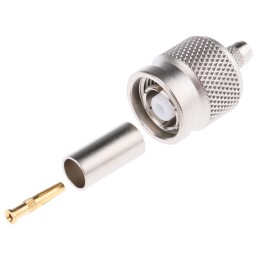1 pcs - Telegartner, Plug Cable Mount TNC Connector, 50Ω, Crimp Termination, Straight Body
