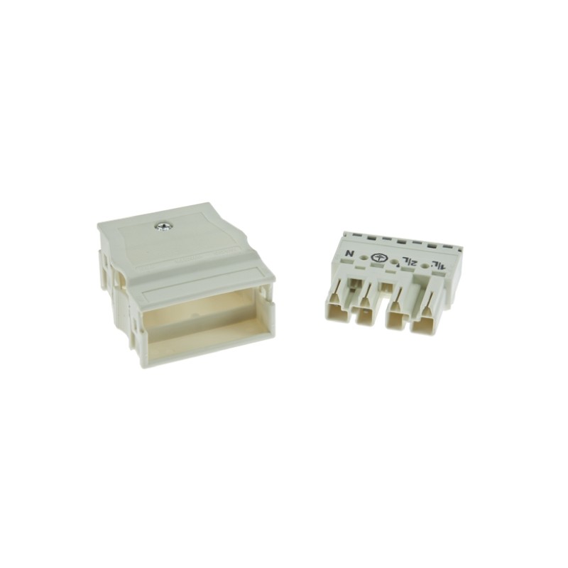 1 pcs - Wago 770 Series Distribution Block, 4-Pole, Male, 8-Way, 25A