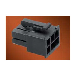 10 pcs - Molex Male Crimp Connector Housing, 4.2mm Pitch, 6 Way, 2 Row