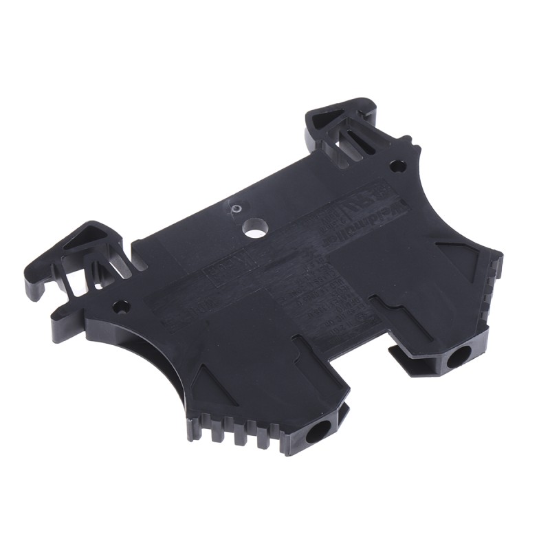 10 pcs - Weidmuller WDU Series Black Feed Through Terminal Block, 2.5mm², Single-Level, Screw Termination, ATEX