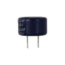 1 pcs : KW-5R5C334-R - Supercapacitors / Ultracapacitors CAP 0.33F 5.5V EDLC Coin Cell Cylind