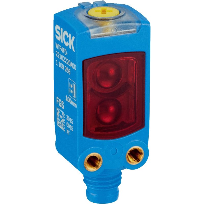 1 pcs - Sick Foreground Suppression Photoelectric Sensor, Miniature Sensor, 100 mm Detection Range IO-LINK