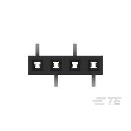 10 pcs - TE Connectivity AMPMODU Series Straight Surface Mount PCB Socket, 4-Contact, 1-Row, 2mm Pitch, Solder Termination