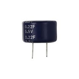 1 pcs : KW-5R5C224-R - Supercapacitors / Ultracapacitors CAP 0.22F 5.5V EDLC Coin Cell Cylind
