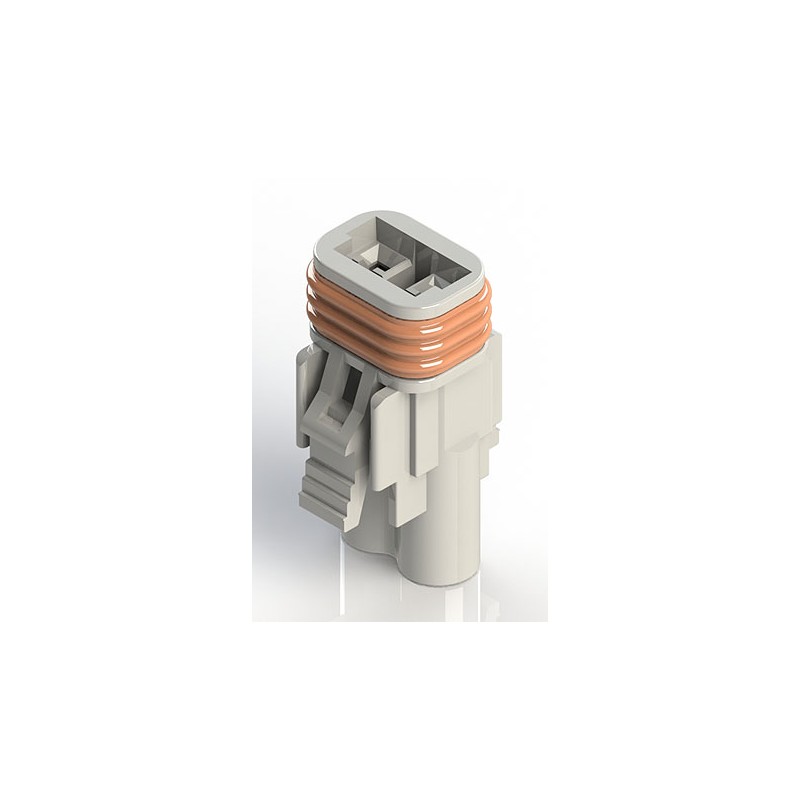 10 pcs - EDAC Wire to Wire Connector Cable Mount Socket, 2P, Crimp Termination, 10A, 300 V