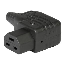 1 pcs - Schurter C21 Right Angle Cable Mount IEC Connector Socket, 16A, 250 V