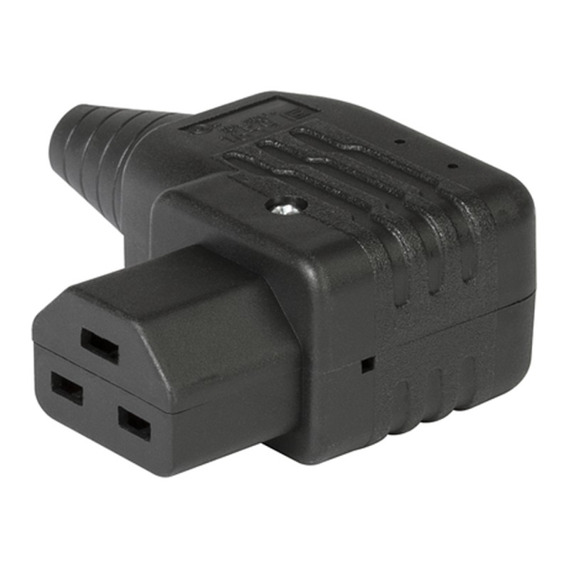 1 pcs - Schurter C21 Right Angle Cable Mount IEC Connector Socket, 16A, 250 V