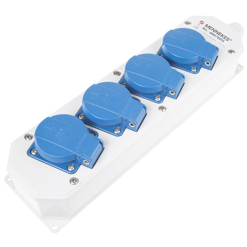 1 pcs - MENNEKES Grey Industrial Power, 230 V