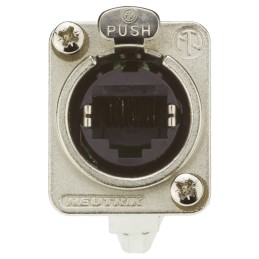 1 pcs - Neutrik etherCON Series Female RJ45 Connector, Cable Mount, Cat5e