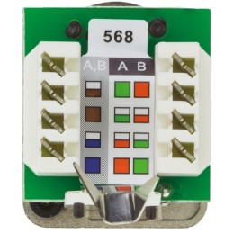 1 pcs - Neutrik etherCON Series Female RJ45 Connector, Cable Mount, Cat5e