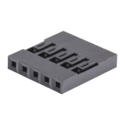 10 pcs - Amphenol Communications Solutions, Mini-PV Female Connector Housing, 2.54mm Pitch, 5 Way, 1 Row