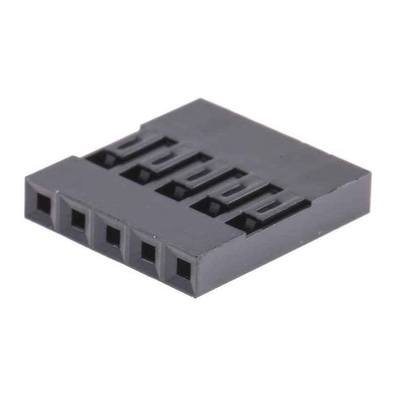 10 pcs - Amphenol Communications Solutions, Mini-PV Female Connector Housing, 2.54mm Pitch, 5 Way, 1 Row