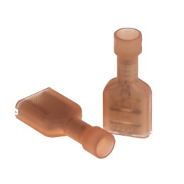 10 pcs - Molex InsulKrimp 19003 Red Insulated Female Spade Connector, Receptacle, 6.35 x 0.81mm Tab Size