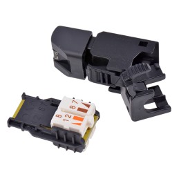 1 pcs - Telegartner UFP8 Series Male RJ45 Connector, Cable Mount, Cat6a