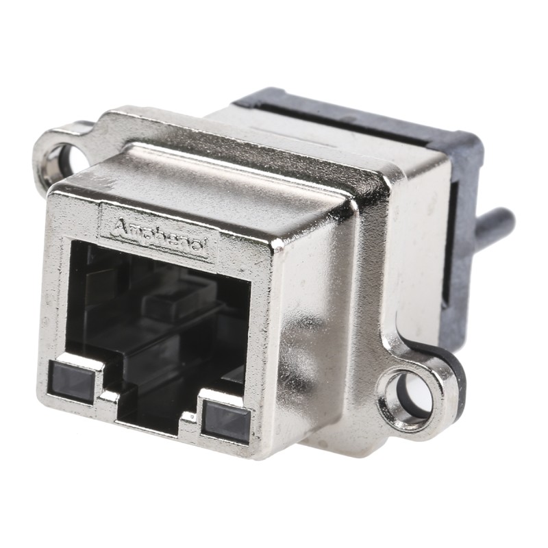 1 pcs - Amphenol ICC MRJ Series Female RJ45 Connector, Through Hole