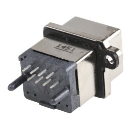 1 pcs - Amphenol ICC MRJ Series Female RJ45 Connector, Through Hole