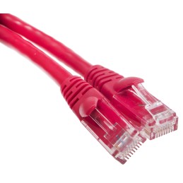 1 pcs - RS PRO Cat6 Male RJ45 to Male RJ45 Ethernet Cable, U/UTP, Red PVC Sheath, 5m