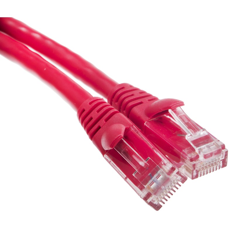 1 pcs - RS PRO Cat6 Male RJ45 to Male RJ45 Ethernet Cable, U/UTP, Red PVC Sheath, 5m