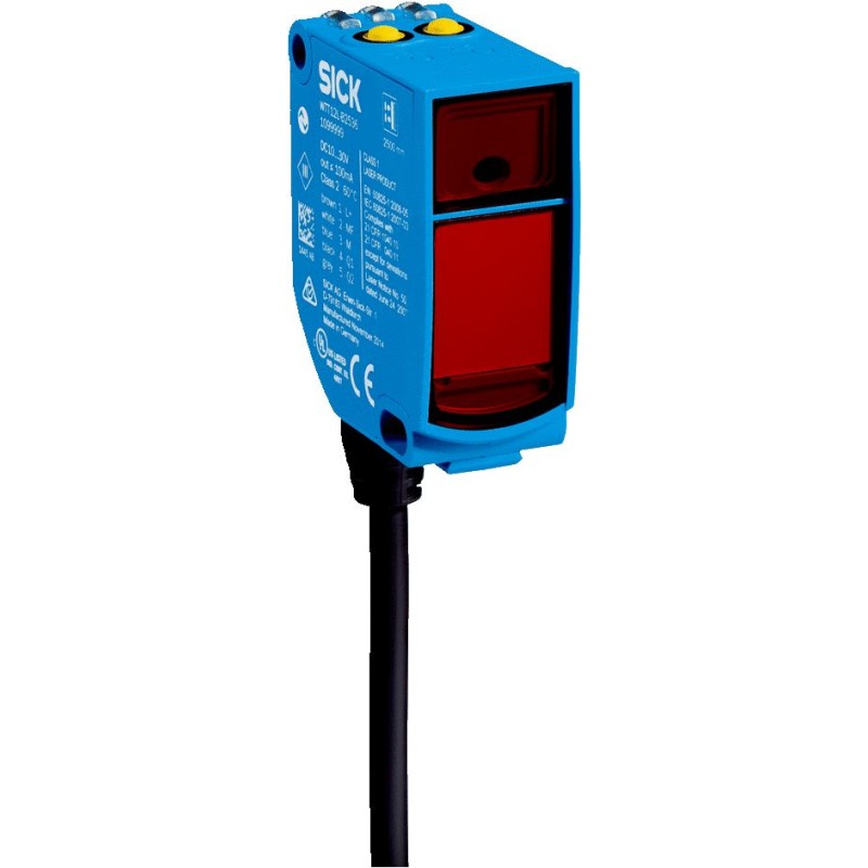 1 pcs - Sick Background Suppression Photoelectric Sensor, Rectangular Sensor, 50 - 3800 mm Detection Range IO-LINK