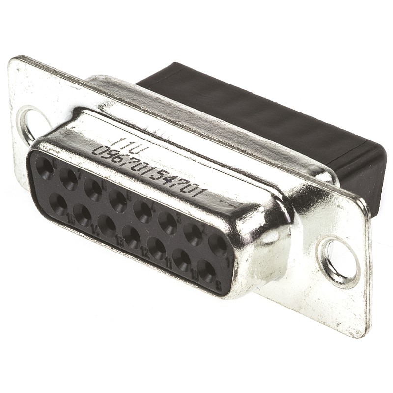 250 pcs - HARTING 15 Way Cable Mount D-sub Connector Socket
