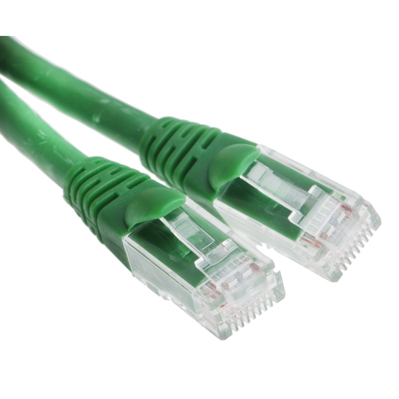 1 pcs - RS PRO Cat6 Male RJ45 to Male RJ45 Ethernet Cable, U/UTP, Green LSZH Sheath, 0.5m