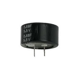 1 pcs : KVW-5R0C684-R - Supercapacitors / Ultracapacitors Eaton Supercapacitor, KVW Coin Cell, 5.0V,0.68F,30ohm