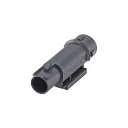 1 pcs : 59Z176-C01A - RF Connector Accessories Plastic housing Plug Straight A Black