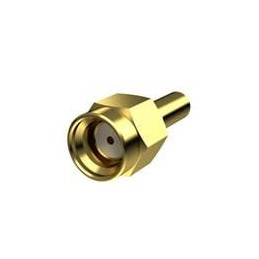 1 pcs : SMAMRPST.P.DK.XX - RF Connectors / Coaxial Connectors SMA(M)ST RP FOR RG174/RG316 AU PLATING