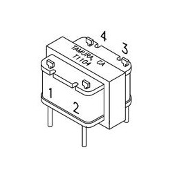 1 pcs : T1104 - Power Transformers MODEM TRANSFORMERS 46Ohm Prim. DCR - 63Ohm sec
