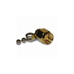 1 pcs : 202112-10 - RF Connector Accessories SMA MALE CAP WITH CHAIN