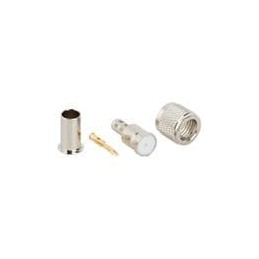 1 pcs : 182123 - RF Connectors / Coaxial Connectors MINI UHF S CRIMP PLG RG-55,RG-142,RG-223