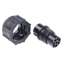 1 pcs - Souriau, UTP 8 Way Cable Mount MIL Spec Circular Connector Plug, Pin Contacts,Shell Size 12, Bayonet Coupling