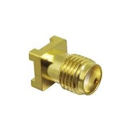 1 pcs : CONSMA001-SMD-G - RF Connectors / Coaxial Connectors SMA Female Surface Mount Gold
