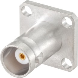1 pcs - Rosenberger, jack Flange Mount BNC Connector, 50Ω, Solder Termination, Straight Body